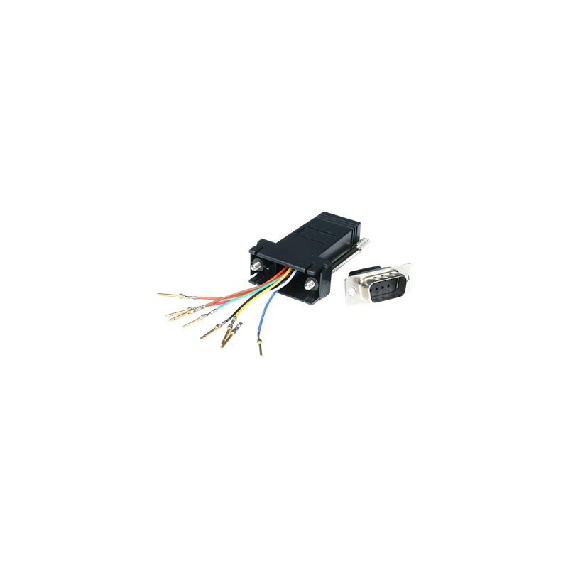 StarTech.com Adaptador Conversor Modular Serie de DB9 a RJ45 - Macho a