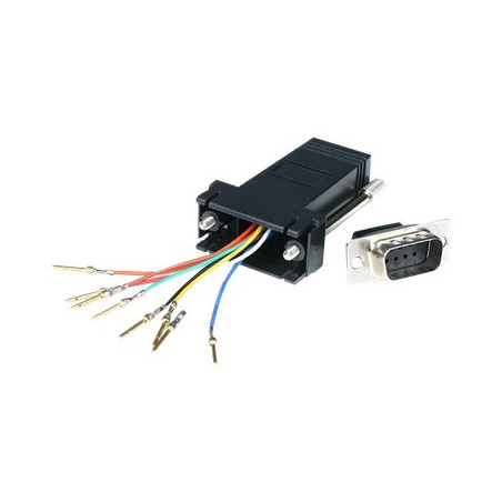 StarTech.com Adaptador Conversor Modular Serie de DB9 a RJ45 - Macho a