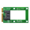 StarTech.com Adaptador mSATA a SATA para Disco Duro o SSD - Tarjeta Co