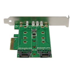 Startech Tarjeta Adaptadora PCI Express 3.0 de 3 Puertos M.2 para SSD
