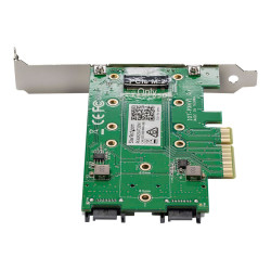 Startech Tarjeta Adaptadora PCI Express 3.0 de 3 Puertos M.2 para SSD