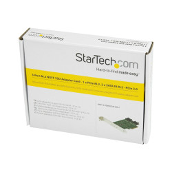 Startech Tarjeta Adaptadora PCI Express 3.0 de 3 Puertos M.2 para SSD