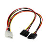 StarTech.com Adaptador Cable Divisor de Alimentación LP4 en Y Molex 4