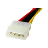 StarTech.com Adaptador Cable Divisor de Alimentación LP4 en Y Molex 4