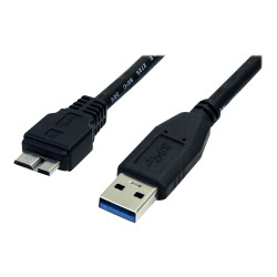 Cable 50CM USB 3.0 Micro USB B A USB A Macho A Macho | APLIUM