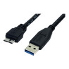 USB3AUB50CMB - StarTech.com 0.5m (1.5ft) Black SuperSpeed | APLIUM