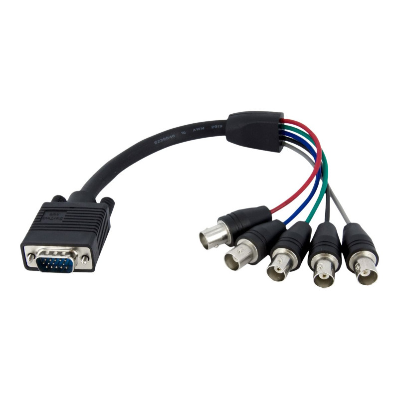 Cable Coaxial De Monitor HD15 VGA A 5 Bnc Rgbhv 30 Cm M A H | APLIUM