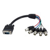 Cable Coaxial De Monitor HD15 VGA A 5 Bnc Rgbhv 30 Cm M A H | APLIUM