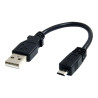 Cable 15CM Adaptador Cargador Microusb B Macho A USB A Macho | APLIUM