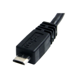 Cable 15CM Adaptador Cargador Microusb B Macho A USB A Macho | APLIUM