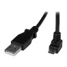 Cable 2M Micro USB B A USB A Acodado Hacia Abajo Adaptador | APLIUM