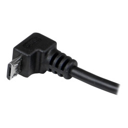 Cable 2M Micro USB B A USB A Acodado Hacia Abajo Adaptador | APLIUM
