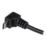 Cable 2M Micro USB B A USB A Acodado Hacia Abajo Adaptador | APLIUM