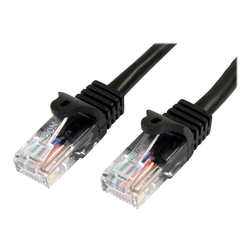 Cable 1M Negro Red 100MBPS CAT5E Ethernet RJ45 Snagless | APLIUM