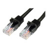 Cable 1M Negro Red 100MBPS CAT5E Ethernet RJ45 Snagless | APLIUM