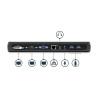 StarTech.com Estación de Conexión Docking Station Replicador Puertos U