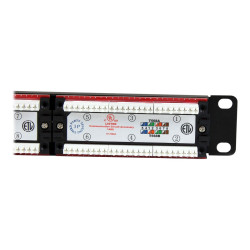 Panel De Parcheo 1U CAT6 110 24 Puertos De Montaje En Rack | APLIUM