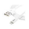 Cable 2M Lightning Apple Ipod iPad iPhone A USB 2.0 Blanco | APLIUM