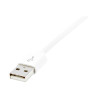 Cable 2M Lightning Apple Ipod iPad iPhone A USB 2.0 Blanco | APLIUM