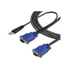 StarTech.com Cable KVM Ultra Delgado Todo en Uno VGA USB HD1 | APLIUM