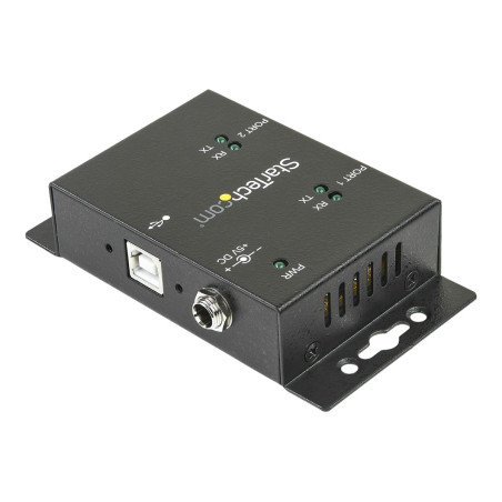 StarTech.com Concentrador Hub Industrial de 2 Puertos Serie Serial RS2