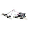 Startech Tarjeta Adaptadora PCI Express PCIe de 4 Puertos Serie Cable