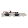 Startech Tarjeta Adaptadora PCI Express PCIe de 4 Puertos Serie Cable