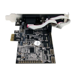 Startech Tarjeta Adaptadora PCI Express PCIe de 4 Puertos Serie Cable