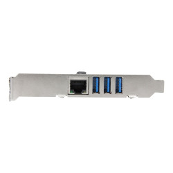 StarTech.com Tarjeta Adaptador de Red Ethernet Gigabit Combo con Hub C