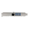 StarTech.com Tarjeta Adaptador de Red Ethernet Gigabit Combo con Hub C
