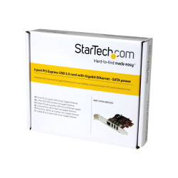 StarTech.com Tarjeta Adaptador de Red Ethernet Gigabit Combo con Hub C