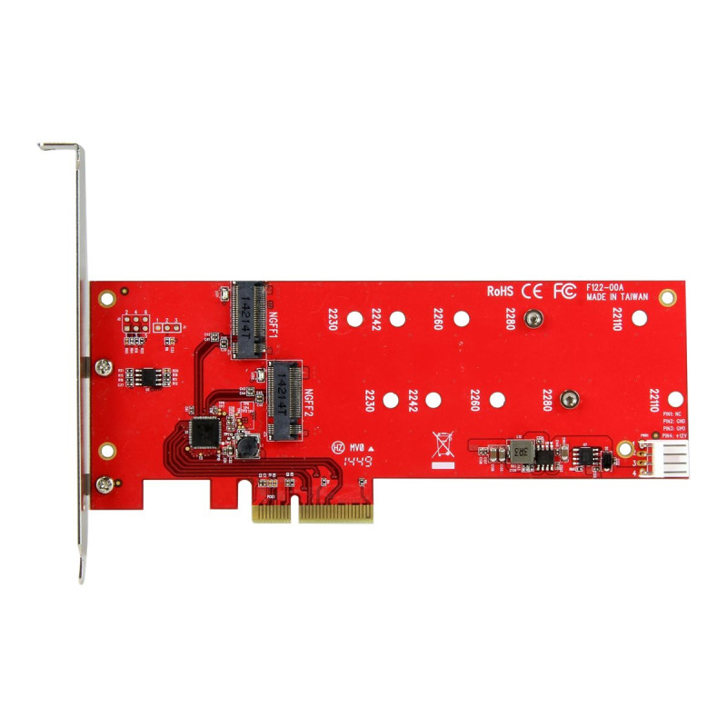 Startech Tarjeta Controladora M.2 SATA III PCI Express para 2 SSD - Ad