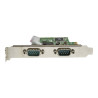 Startech Tarjeta Serie PCI Express de 2 Puertos DB9 RS232 con UART 16C