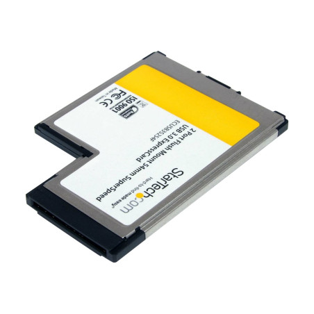 StarTech.com Tarjeta Adaptador ExpressCard/54 USB 3.0 de 2 Puertos con