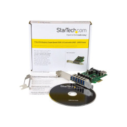 StarTech.com Adaptador tarjeta PCI Express 7 puertos USB 3.0 con alime