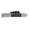 StarTech.com Adaptador tarjeta PCI Express 7 puertos USB 3.0 con alime