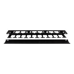 StarTech.com Panel Canaleta Horizontal de 1U con Cubierta para Gestión