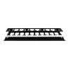 StarTech.com Panel Canaleta Horizontal de 1U con Cubierta para Gestión