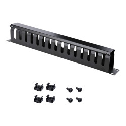 StarTech.com Panel Canaleta Horizontal de 1U con Cubierta para Gestión