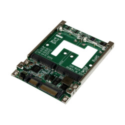 StarTech.com Adaptador Conversor de SSD mSATA Doble a SATA RAID de 2,5