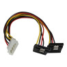 12" LP4 to 2x Right Angle SATA Power | APLIUM