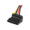 12" LP4 to 2x Right Angle SATA Power | APLIUM