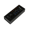 StarTech.com Hub Concentrador USB 3.0 de 4 Puertos con 3 Puertos de Ca