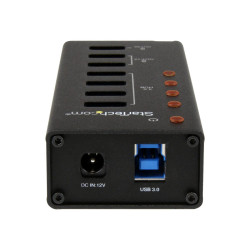 StarTech.com Hub Concentrador USB 3.0 de 4 Puertos con 3 Puertos de Ca