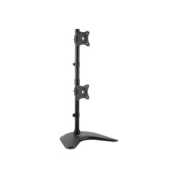 Soporte Vertical Acero Para 2 Monitores Base Ajustable Vesa | APLIUM
