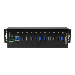 Startech Concentrador Industrial USB 3.0 de 10 Puertos - Hub Ladrón co