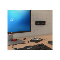 Startech Concentrador Industrial USB 3.0 de 10 Puertos - Hub Ladrón co