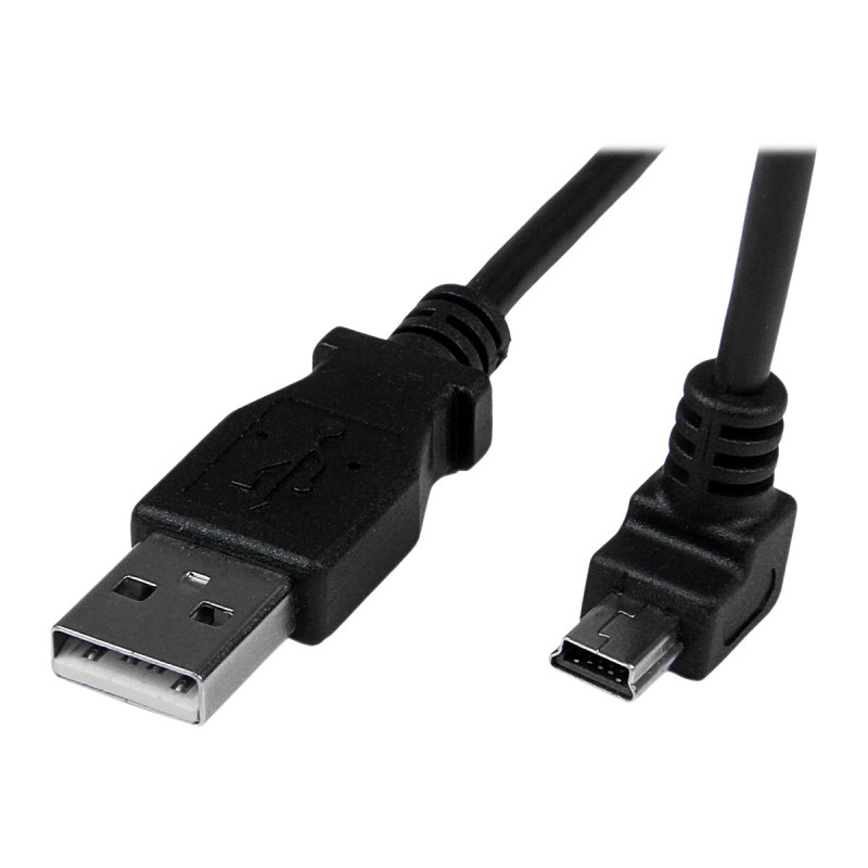 Cable 2M Mini USB B A USB A Acodado Hacia Abajo Adaptador | APLIUM