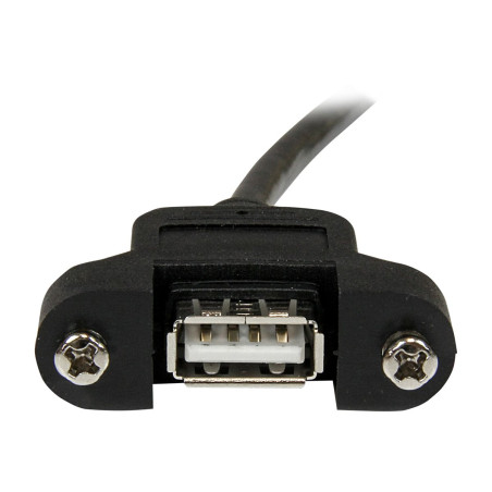 Cable 30CM USB 2.0 Para Montaje En Panel Macho A Hembra USB | APLIUM