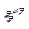 13ft 2-Port USB to RS232 Serial Adapter
